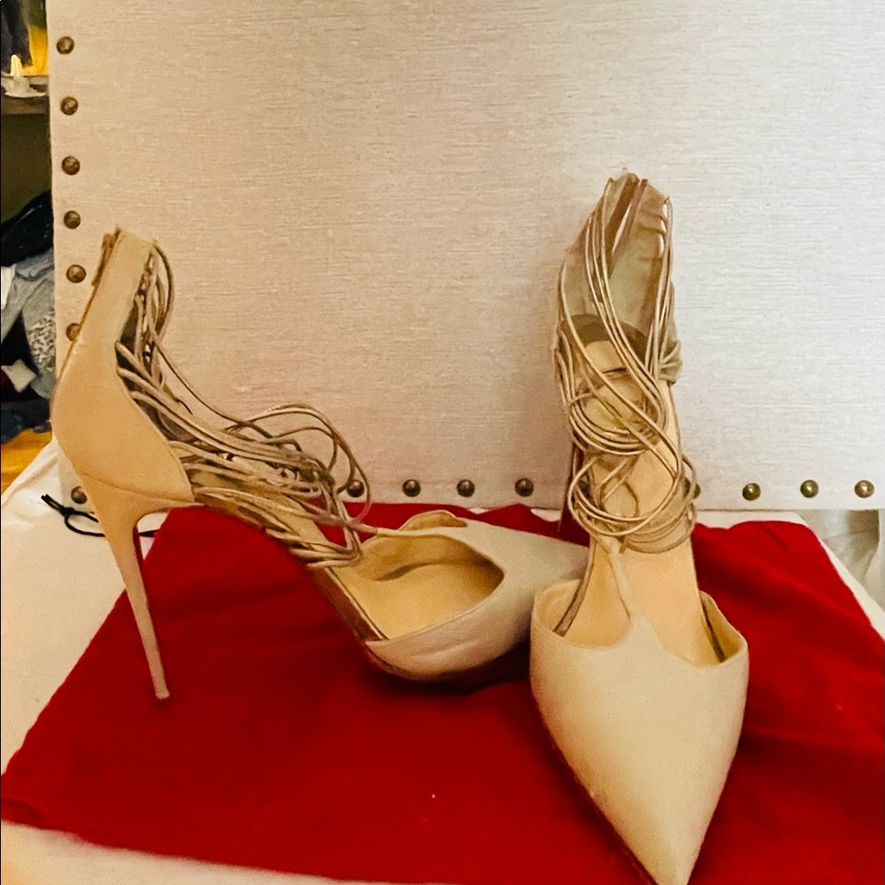 Strapy metallic Louboutin 41